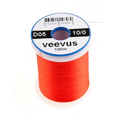 VEEVUS Unisex-Adult D05 Threads-10/0, HOT ORANGE, 10/0 von VEEVUS