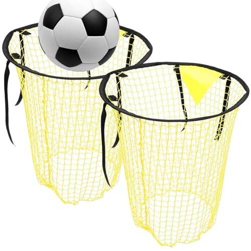 2 Stück Fußballtor Zielnetz, 45x60cm Fussballtor Torwand Fussball Ziel mit Rahmen Tasche, Fussballtore für Garten Kinder, Fußballtor Zubehör Fußball Zubehör für Fussball Training, Gelb 2 Stück Fußballtor Zielnetz, 45x60cm Fussballtor Torwand Fussball Ziel mit Rahmen Tasche, Fussballtore für Garten Kinder, Fußballtor Zubehör Fußball Zubehör für Fussball Training, Gelb von VEGOATY
