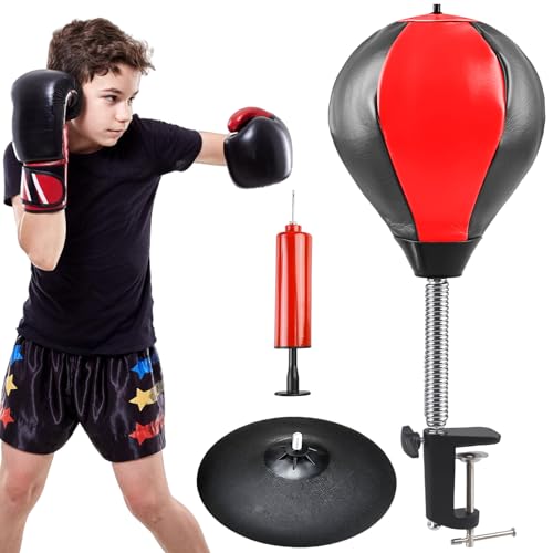 Boxsack Stehend, Mit Superstarkem Saugnapf Und Tischklemme, Tisch Boxsack Büro Punching Ball Und Tischklemme, Für Bürotisch Und Theke, Lustiges Geschenk Für Freunde Oder Kollegen Boxsack Stehend, Mit Superstarkem Saugnapf Und Tischklemme, Tisch Boxsack Büro Punching Ball Und Tischklemme, Für Bürotisch Und Theke, Lustiges Geschenk Für Freunde Oder Kollegen von VEGOATY