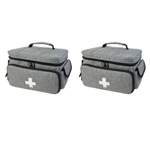 VENEKA 2X Kleine Krankenpflege-Aufbewahrungstasche Erste-Hilfe-Aufbewahrungsbox-Kit für Zuhause von VENEKA