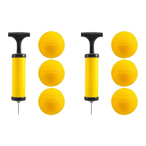 VENEKA Roundnet Spiel Ball Austauschbare Wettkampf Bälle Mini Volleyball 6 Pack mit Pumpe VENEKA Roundnet Spiel Ball Austauschbare Wettkampf Bälle Mini Volleyball 6 Pack mit Pumpe von VENEKA