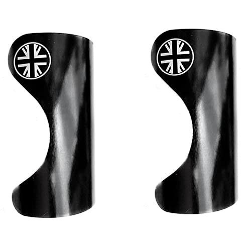 VENOAL 2 x faltbarer Fünfwege-Schutzaufkleber Tretlager-Schutzabdeckung Schutzdichtung für (schwarz) von VENOAL