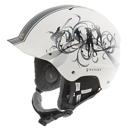 Ventura Ski-Helm Dancing, black / white, 58 - 62 cm von Ventura