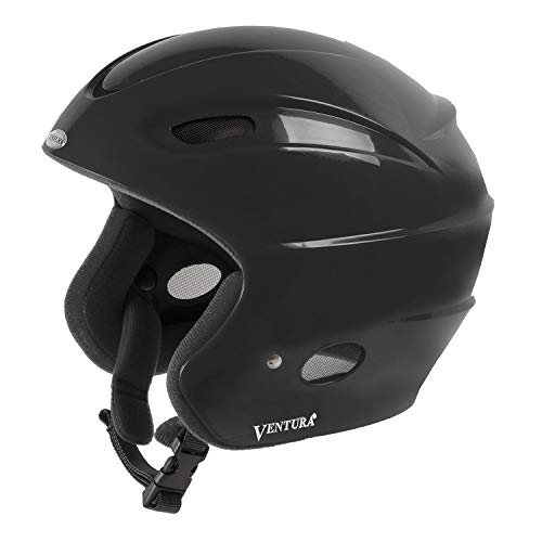 Ventura Skihelm Racing Star II Kids, Schwarz, 48-54 cm von Ventura