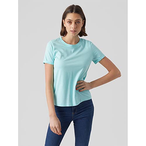VERO MODA Damen Vmpaula S/S T-shirt Noos, Limpet Shell, M VERO MODA Damen Vmpaula S/S T-shirt Noos, Limpet Shell, M von VERO MODA