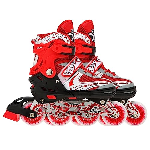 VERRA Unisex-Adult 733-INLINESKATES-RED-L Roller Skate, Red, L von VERRA