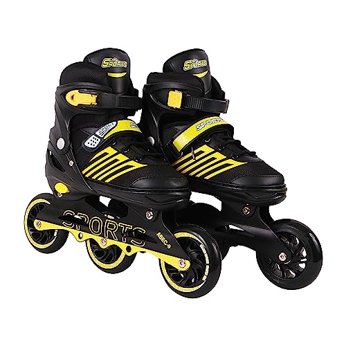 VERRA Unisex-Adult 748-INLINESKATES-YLW-L Roller Skate, Yellow, L von VERRA