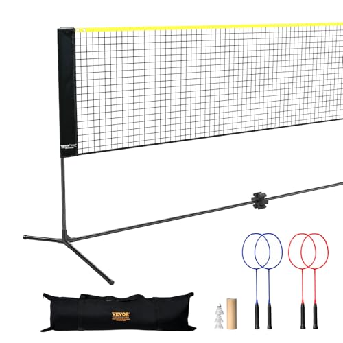 VEVOR 606cm Badminton Netz Set Outdoor Volleyball Pickleball Tennis Netz Tragbar von VEVOR