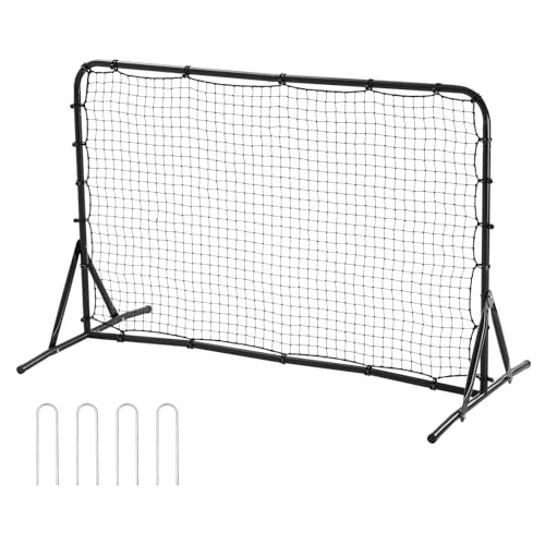 VEVOR Fußball-Rebound-Netz 6 x 4 Fuß tragbares Trainingsgeschenk, doppelseitiges Rebound-Netz, Fußball-Trainingsgerät Hilfsmittel und Ausrüstung für alle Altersgruppen Kick-Back Rebounder VEVOR Fußball-Rebound-Netz 6 x 4 Fuß tragbares Trainingsgeschenk, doppelseitiges Rebound-Netz, Fußball-Trainingsgerät Hilfsmittel und Ausrüstung für alle Altersgruppen Kick-Back Rebounder von VEVOR