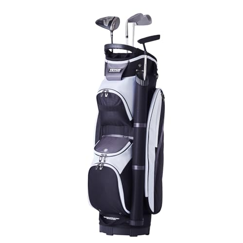 VEVOR Golf-Cart-Tasche mit 14-Wege-Organizer-Unterteilung Oben, 36-Zoll-Cart-Tasche aus Premium-Nylon mit Mehreren Taschen, langlebige Golftaschen mit Griffen von VEVOR