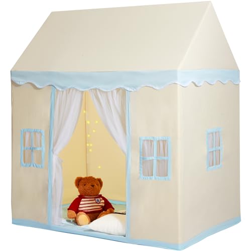 VEVOR Kinderspielzelt, Kinderzelt für Kinder von 1–5 Jahren, Kleinkinderzelt mit Matte und Zeltlampe, Zelt für Kinder mit Fenstern für drinnen und draußen, Spielhaus-Burgzelt VEVOR Kinderspielzelt, Kinderzelt für Kinder von 1–5 Jahren, Kleinkinderzelt mit Matte und Zeltlampe, Zelt für Kinder mit Fenstern für drinnen und draußen, Spielhaus-Burgzelt von VEVOR