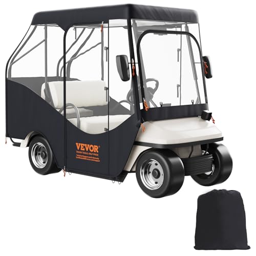 VEVOR Transparent Golfwagen Regenabdeckung 4-Personen-Golfwagenabdeckung 144 x 113 cm, 600D Wasserdicht, Tragbar, Fahrbar, Aufbewahrungsabdeckung für Golfwagen Passend für EZGO TXT Golfwagen VEVOR Transparent Golfwagen Regenabdeckung 4-Personen-Golfwagenabdeckung 144 x 113 cm, 600D Wasserdicht, Tragbar, Fahrbar, Aufbewahrungsabdeckung für Golfwagen Passend für EZGO TXT Golfwagen von VEVOR