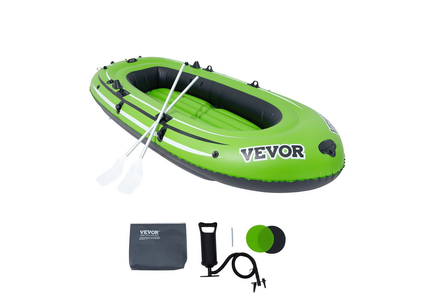 VEVOR Schlauchboot Schlauchboot Fischerboot für 4 Personen Tragbares Bootsfloßkajak PVC von VEVOR