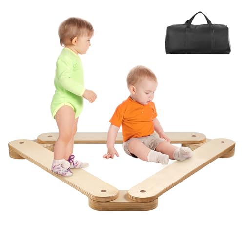 VEVOR Schwebebalken, 3 Stück Balancierbalken für Kleinkinder, Montessori-Spielzeug für Kinder von 2–6 Jahren, fördert Koordination und Grobmotorik, Gymnastikparcours für drinnen und draußen VEVOR Schwebebalken, 3 Stück Balancierbalken für Kleinkinder, Montessori-Spielzeug für Kinder von 2–6 Jahren, fördert Koordination und Grobmotorik, Gymnastikparcours für drinnen und draußen von VEVOR