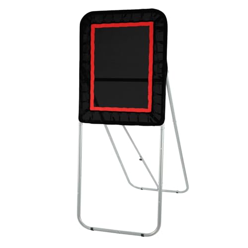 VEVOR zusammenklappbarer Lacrosse-Rebounder für den Hinterhof, 90 x 120 cm großes Volleyball-Rücksprungnetz, Pitchback-Throwback-Baseball-Softball-Return-Trainingsschirm, verstellbarer Winkel, Schießü von VEVOR