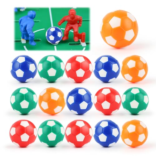 VFANDV 12 Stück Tischfußball, 32mm Tischfußball Kickerbälle, Tabletop Football aus ABS, Tischfussball Bälle Ersatzbälle für Erwachsene und Kinder Fußball Tisch Spiel Bedarf - Orange/Blau/Grün/Rot VFANDV 12 Stück Tischfußball, 32mm Tischfußball Kickerbälle, Tabletop Football aus ABS, Tischfussball Bälle Ersatzbälle für Erwachsene und Kinder Fußball Tisch Spiel Bedarf - Orange/Blau/Grün/Rot von VFANDV
