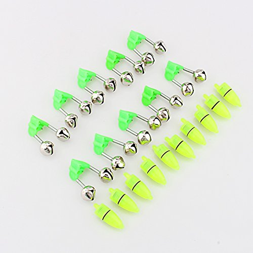 VGEBY 20er Set Angeln Alarm LED Dual Glocken Angeln Zubehör Tragbare Nacht Fisch Stange Bissalarm mit Licht VGEBY 20er Set Angeln Alarm LED Dual Glocken Angeln Zubehör Tragbare Nacht Fisch Stange Bissalarm mit Licht von VGEBY