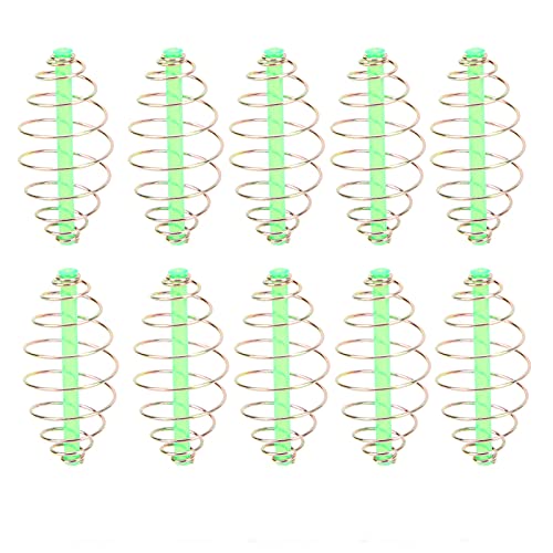 Angeln Feeder, 10 Stück Federspule Inline Method Feeder Metallköderwerfer Angelgerät(S) Angelwerkzeuge von VGEBY