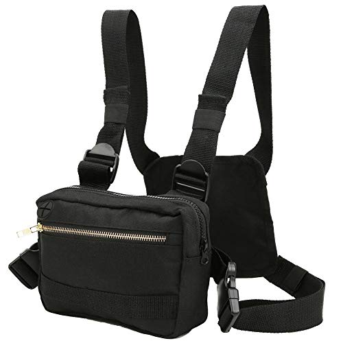 VGEBY Brusttasche, multifunktionale verstellbare Brusttasche Travel Fishing Chest Rig Bag Frontpack Handy-Aufbewahrungstasche von VGEBY