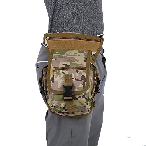 Camouflage Hüfttasche Bein Oberschenkel Packs Taktische Taille Tasche Satchel für Motorrad Jagd Reiten von SATOHA