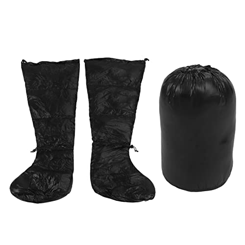 Daunenstiefel, EIN Paar Entendaunenfüllung Winddicht mit Aufbewahrungstasche Winter Warme Socken für Campingschlafsack Wintersport Daunenstiefel, EIN Paar Entendaunenfüllung Winddicht mit Aufbewahrungstasche Winter Warme Socken für Campingschlafsack Wintersport von VGEBY