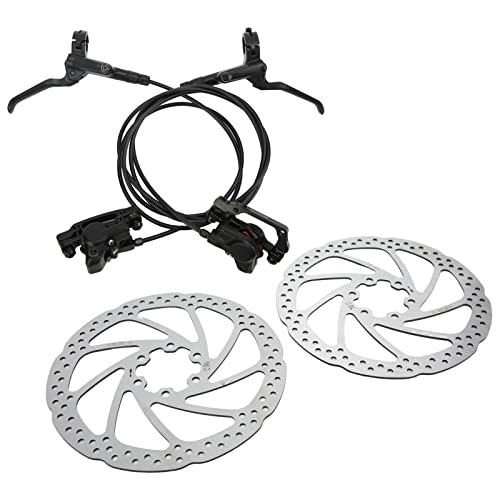 Hydraulische Fahrradbremse, Hydraulische Fahrradscheibenbremse Kit Doppelkolben Öldruck Universal mit Scheibenbremse Vorne Hinten 2 160mm Disc für Mountainbike Fahrrad Fahrrad Ersatzteile Hydraulische Fahrradbremse, Hydraulische Fahrradscheibenbremse Kit Doppelkolben Öldruck Universal mit Scheibenbremse Vorne Hinten 2 160mm Disc für Mountainbike Fahrrad Fahrrad Ersatzteile von VGEBY