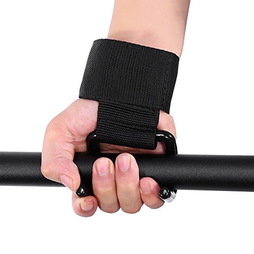 VGEBY Klimmzughilfe Griffhaken mit verstellbaren Handschlaufe für Klimmzug Gewichtheben von VGEBY
