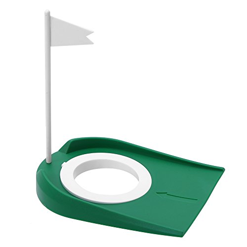 Golf Putting Cup, Putting Loch Golf Übungshilfe mit Alfombra Putter Golf Fahne Verstellbarem Loch und Fahne Indoor Outdoor von VGEBY