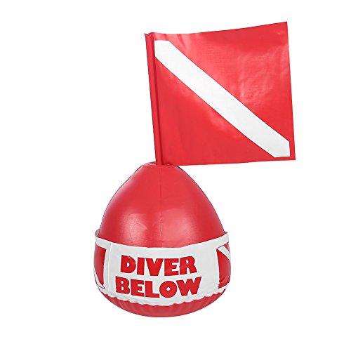 VGEBY PVC Boje mit Flagge Aufblasbar für der Lokalisation Tauchen Schnorchel VGEBY PVC Boje mit Flagge Aufblasbar für der Lokalisation Tauchen Schnorchel von VGEBY