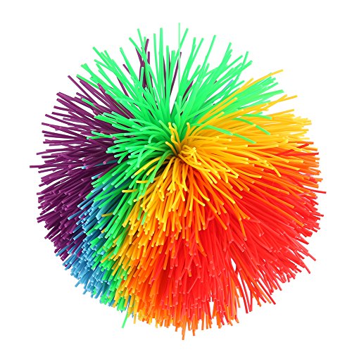 VGEBY1 Stressabbau-Spielzeug, sensorisches Spielzeug, Stressball, flauschig, Regenbogenfarben, Stressabbau von VGEBY1