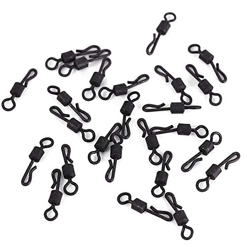 VGEBY 25pcs Fishing Swivel, Change Swivels Größe New Rolling Barrel Fishing Swivels Angelgerät Box VGEBY 25pcs Fishing Swivel, Change Swivels Größe New Rolling Barrel Fishing Swivels Angelgerät Box von VGEBY