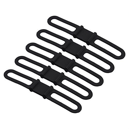 VGEBY 5 Stücke Fahrrad Silikon Band, Mehrzweck Radfahren Fahrrad Silikon Festgurt Verband Lenker Halter für Taschenlampe Handy Navigation MP3 Wasserflasche VGEBY 5 Stücke Fahrrad Silikon Band, Mehrzweck Radfahren Fahrrad Silikon Festgurt Verband Lenker Halter für Taschenlampe Handy Navigation MP3 Wasserflasche von VGEBY