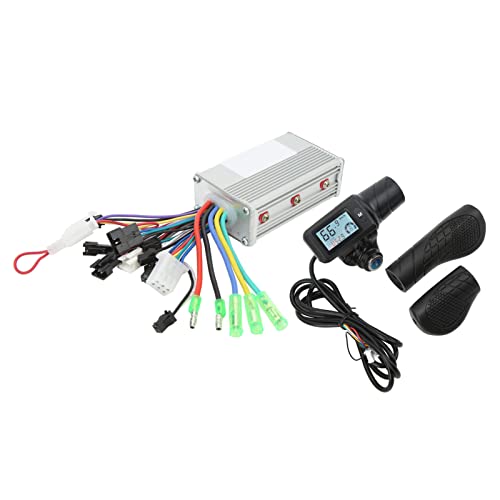 VGEBY Brushless Motor Controller Set, 36V 48V 350W Brushless Motor Controller mit 805 LCD Display Gasgriff FüR Elektrofahrrad Elektrische Fahrräder von VGEBY