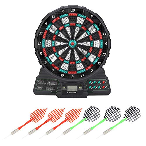 VGEBY Elektronische Dartscheibe, Dartboard Electronic Spielzeug Kinder Automatische Wertung Dart Tipps Spielzeug Dartboard Set mit Tonerinnerung von VGEBY