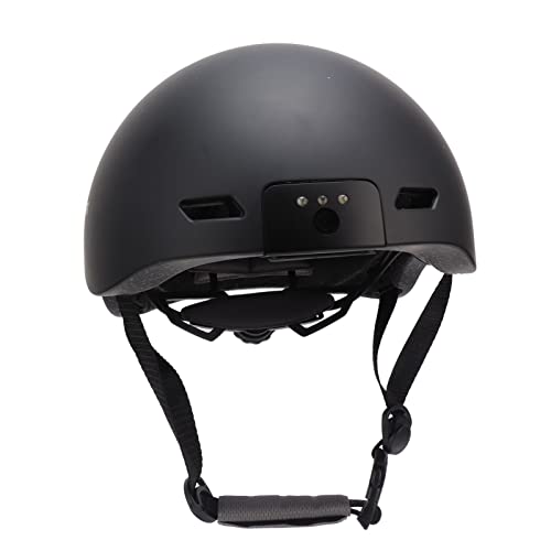 Fahrradhelm, 1080p Smart Fahrradhelm mit Kamera Front LED Licht Rücklicht Einstellbarer Kopfumfang für Erwachsene Männer Frauen Radfahren (Schwarz) von VGEBY