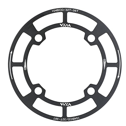 VGEBY Fahrradkettenschutz, 104BCD Kettenblattschutz Mountainbike Kurbelgarnituren Schutz Fahrrad Kettenblatt Kettenräder Schutzfolie(Schwarz) Fahrräder von VGEBY