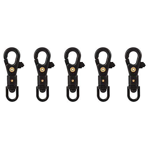 Mini Swivel Karabinerhaken, 5 Stücke Mini Schraubkarabiner schlüsselanhänger 360 Grad Drehbar Spangen für Home Fallschirm Schnur Camping Wandern Outdoor Mini Swivel Karabinerhaken, 5 Stücke Mini Schraubkarabiner schlüsselanhänger 360 Grad Drehbar Spangen für Home Fallschirm Schnur Camping Wandern Outdoor von VGEBY