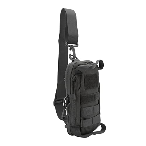 VGEBY Molle Rucksack Tasche Tasche Wasserdicht Militär Sing Pack Tasche Sling Schultertasche für Outdoor Jagd Laufen (Black) von VGEBY