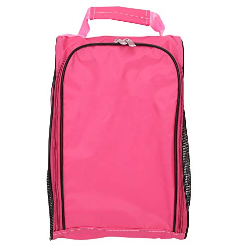 VGEBY Golf Schuhtasche, Nylon Atmungsaktive Golfschuhtasche Pink Tragetaschen mit Reißverschluss großer Kapazität für Schuhe von VGEBY