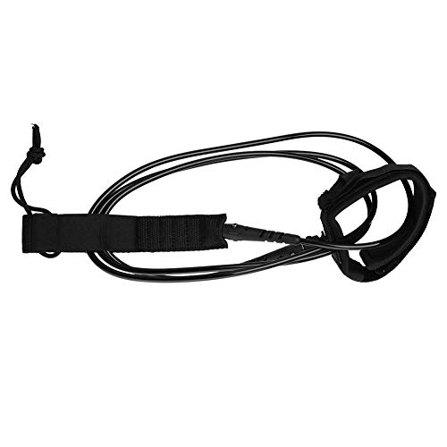 VGEBY Surfboard Leash, 6ft 5.5mm Straight Rope TPU Surf SUP Board Leash mit Klettverschluss Metall Doppelwirbel for Longboard,Paddleboard,Surfboards VGEBY Surfboard Leash, 6ft 5.5mm Straight Rope TPU Surf SUP Board Leash mit Klettverschluss Metall Doppelwirbel for Longboard,Paddleboard,Surfboards von VGEBY