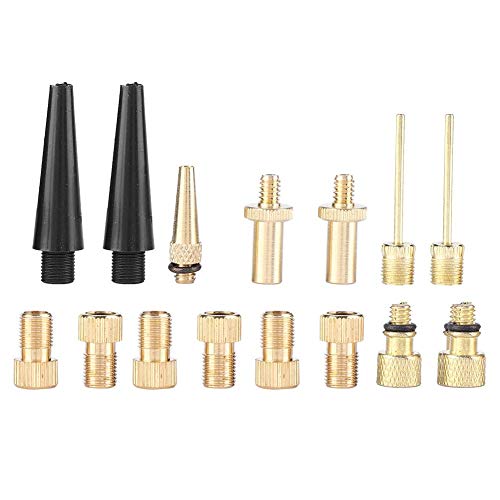 15 Stücke Fahrrad Ventil Adapter, Fahrrad Ventil Konverter Radfahren Pumpe Adapter Fahrrad Zubehör für SV AV DV Ventil 15 Stücke Fahrrad Ventil Adapter, Fahrrad Ventil Konverter Radfahren Pumpe Adapter Fahrrad Zubehör für SV AV DV Ventil von VGEBY1