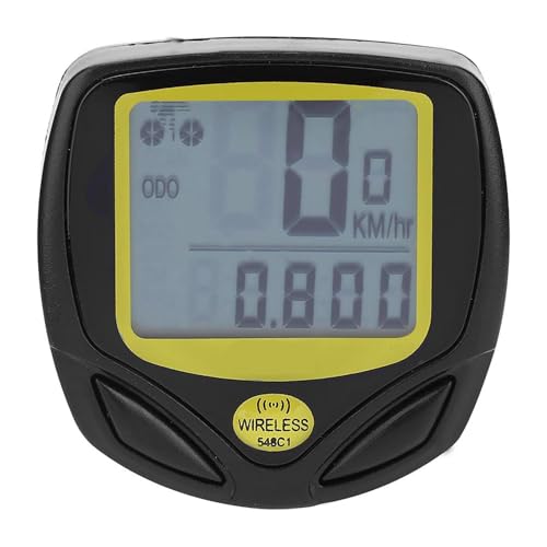 Fahrrad Kilometerzähler, kabelloser Fahrradcomputer Wasserdichter Fahrrad Tachometer mit Halterungsmontagesatz Fahrrad Kilometerzähler, kabelloser Fahrradcomputer Wasserdichter Fahrrad Tachometer mit Halterungsmontagesatz von VGEBY