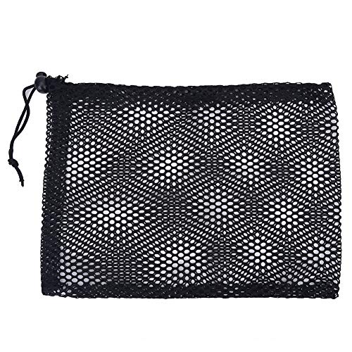 Golfball Tasche, Golfball Mesh Netze Tasche mit Kordelzug Aufbewahrungstasche für Golfbälle (S-10 Bälle M-25 Bälle L-50 Bälle)(Groß) von Dilwe