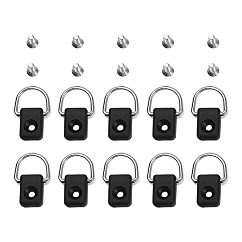10 Stücke Kajak D Ring, Zurrösen Boot Rigging D-Ring Sicherheit Binden Schleife Deck Montage Zubehör mit M6 Schrauben Kajak Zubehör für Kanu Kajak Boat Fishing Segeln Anhänger 10 Stücke Kajak D Ring, Zurrösen Boot Rigging D-Ring Sicherheit Binden Schleife Deck Montage Zubehör mit M6 Schrauben Kajak Zubehör für Kanu Kajak Boat Fishing Segeln Anhänger von VGEBY
