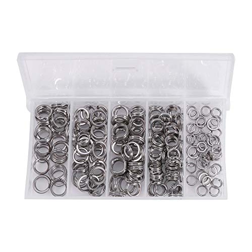 200 Stück Doppel-Spaltringe, Kettenverbinder, Ring-Set, Spaltring, Angelhaken, aus Edelstahl 200 Stück Doppel-Spaltringe, Kettenverbinder, Ring-Set, Spaltring, Angelhaken, aus Edelstahl von FOXCUP