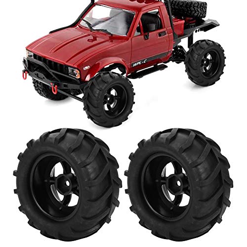 VGEBY1 2pcs RC Rad Reifen, 82mm Gummireifen RC Zubehör für 1/16 Fernbedienung Rennwagen Buggy Truck VGEBY1 2pcs RC Rad Reifen, 82mm Gummireifen RC Zubehör für 1/16 Fernbedienung Rennwagen Buggy Truck von VGEBY1