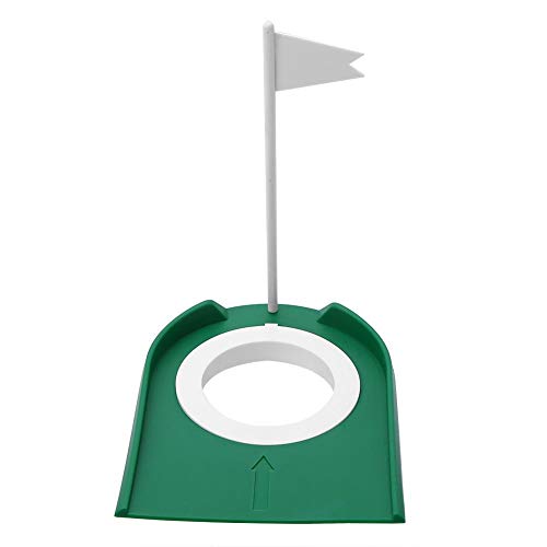 Putting Cup, Kunststoff Golf Indoor Outdoor Putting Cup Übungshilfen Mit Verstellbarem Loch White Flag Für Das Golftraining Golf Putting Matte Putting Cup, Kunststoff Golf Indoor Outdoor Putting Cup Übungshilfen Mit Verstellbarem Loch White Flag Für Das Golftraining Golf Putting Matte von VGEBY
