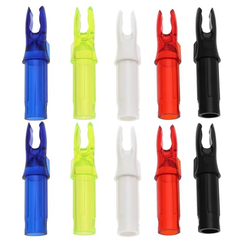 VGOL 50 STÜCKE Bogenschießen Pfeilnocken für Carbon Pfeilnocken mit Einem Innendurchmesser von 6,2mm 32mm X 6,2mm Schwarz/Weiß/Transparent Rot/Transparent Blau/Transparent Gelb VGOL 50 STÜCKE Bogenschießen Pfeilnocken für Carbon Pfeilnocken mit Einem Innendurchmesser von 6,2mm 32mm X 6,2mm Schwarz/Weiß/Transparent Rot/Transparent Blau/Transparent Gelb von VGOL