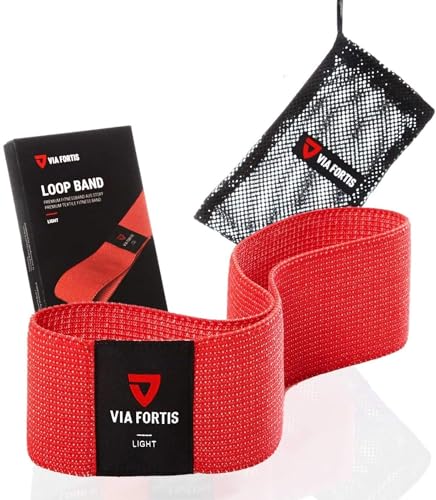 VIA FORTIS Booty Band - Loop Band aus Stoff [rutschfest & reißfest] - Fitness-Band/Gymnastik-Band als Set oder einzeln für Beine, Po und Arme - Textil statt Gummi von VIA FORTIS