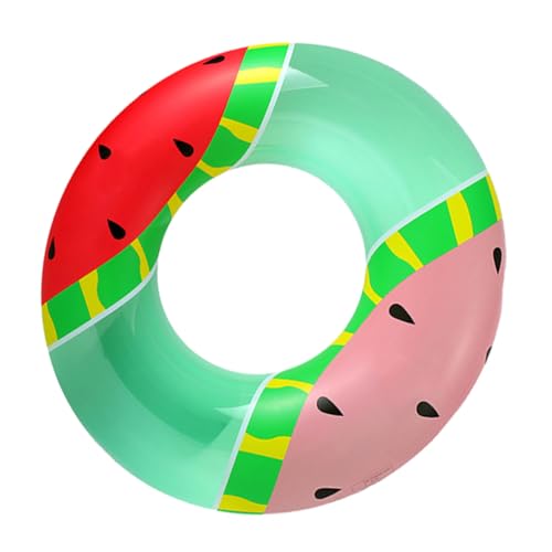 VICASKY 1stk Wassermelonen-schwimmring Sommerpool Aufblasbare Schläuche Für Schwimmbecken Schwimmbad Für Erwachsene Sommerringe Schwimmer Schwimmring Schwimmt Regenbogenschwimmen Die PVC von VICASKY